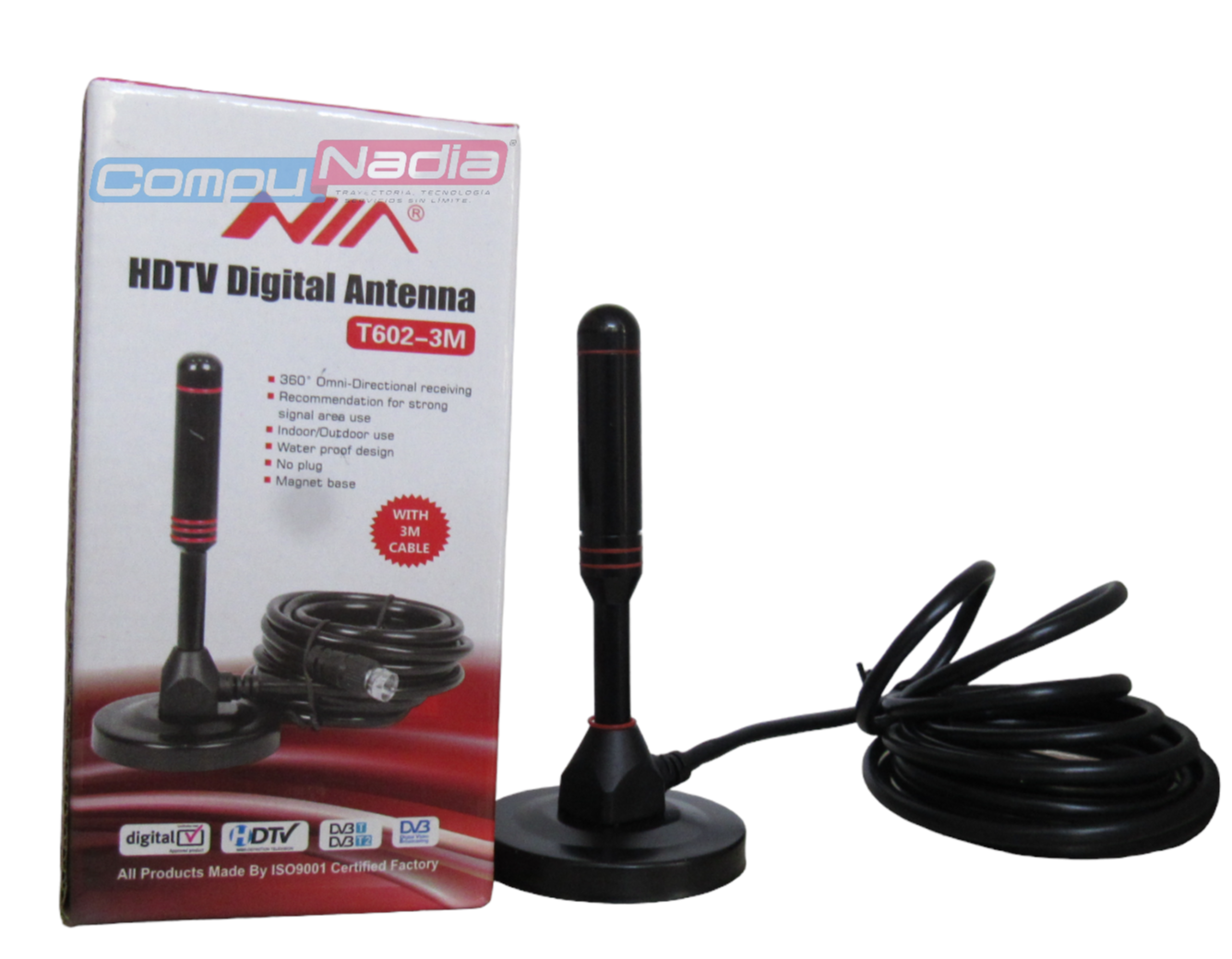 ANTENA HDTV DIGITAL NIA T602 3M